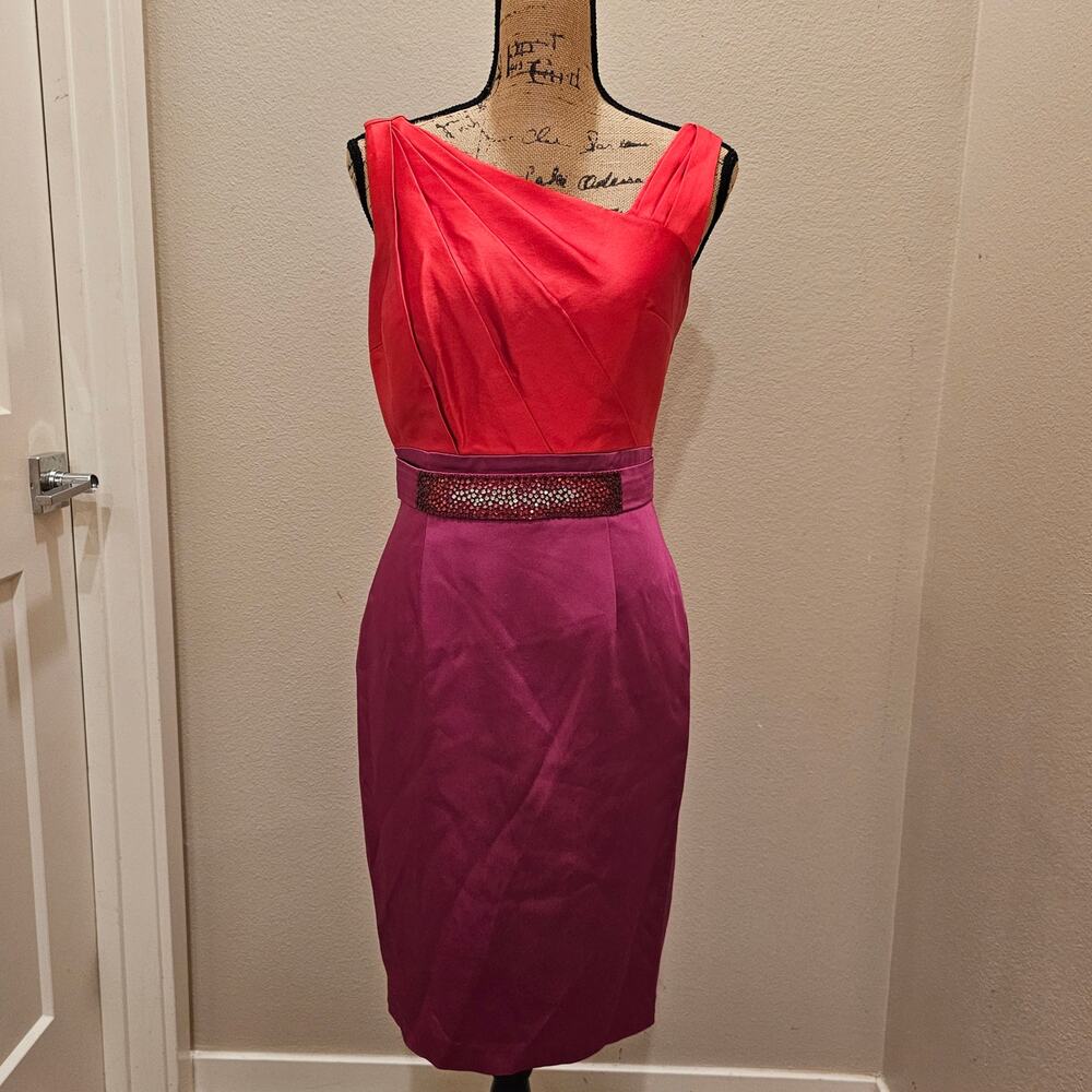 NWOT Kay Unger Two Toned Sleeveless Evening Dress Size 8